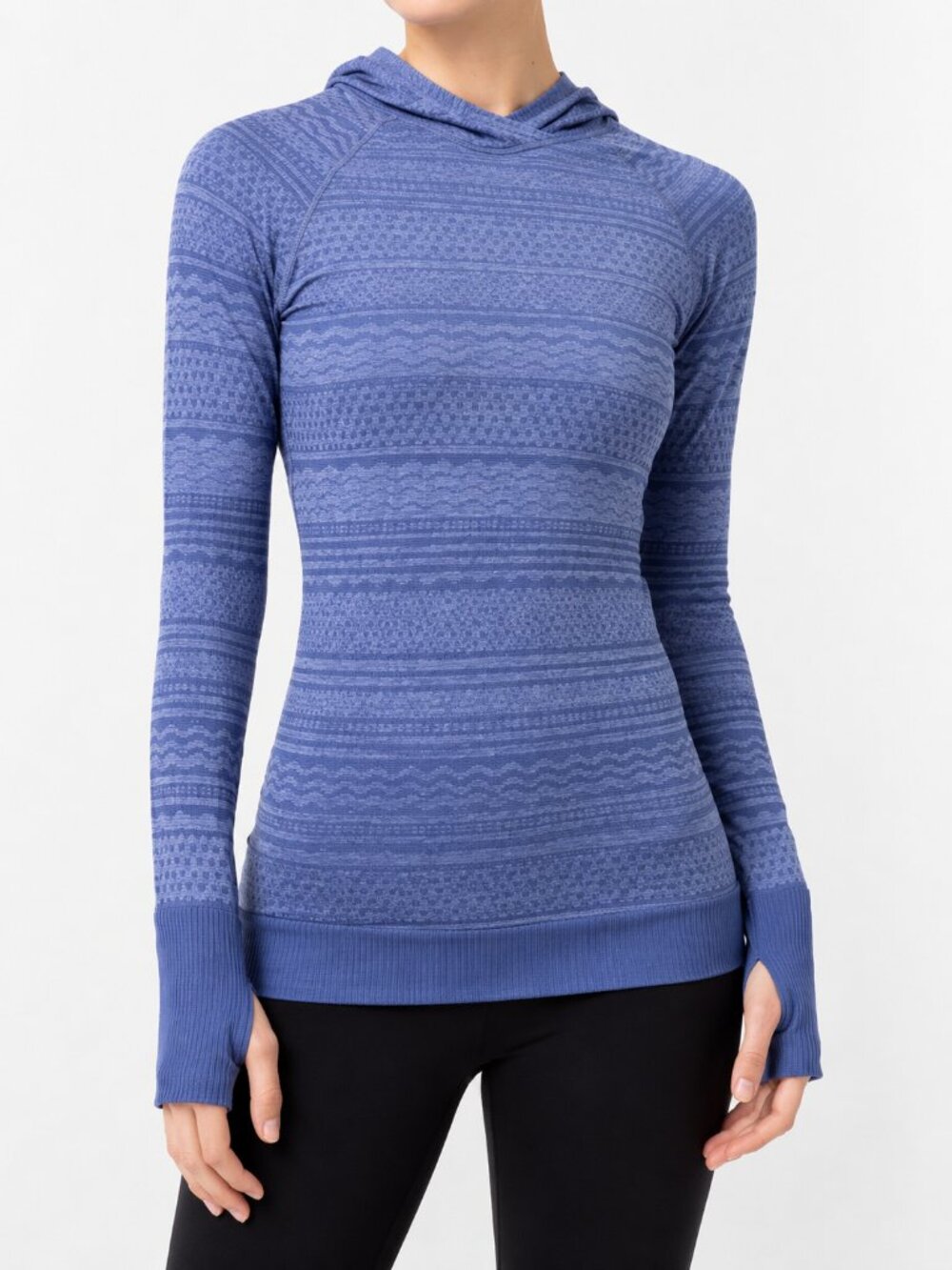 Lululemon Rest Less Periwinkle Blue Hoodie Pullover Long Sleeve Running Top 4